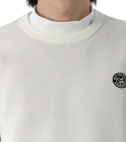 アーモスイングメンズインターシャニット