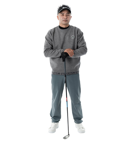 アーモスイングメンズインターシャニット