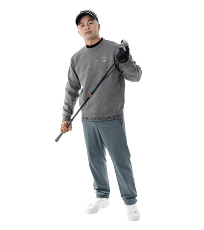 アーモスイングメンズインターシャニット