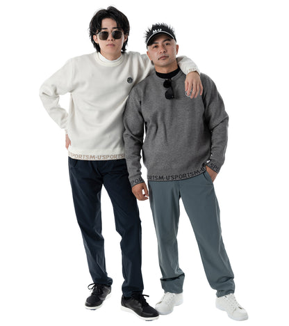 アーモスイングメンズインターシャニット