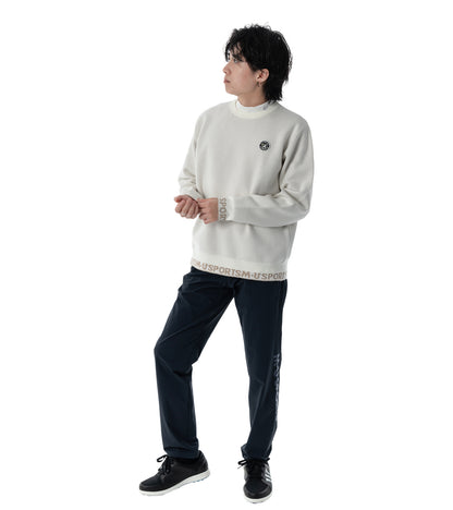 メンズスリム切替パンツ