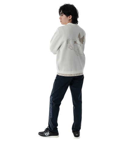 メンズスリム切替パンツ