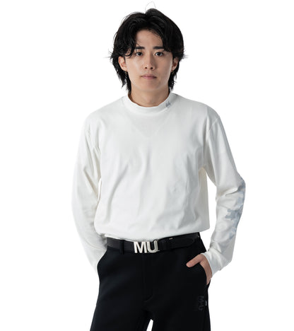 メンズ長袖モックネック