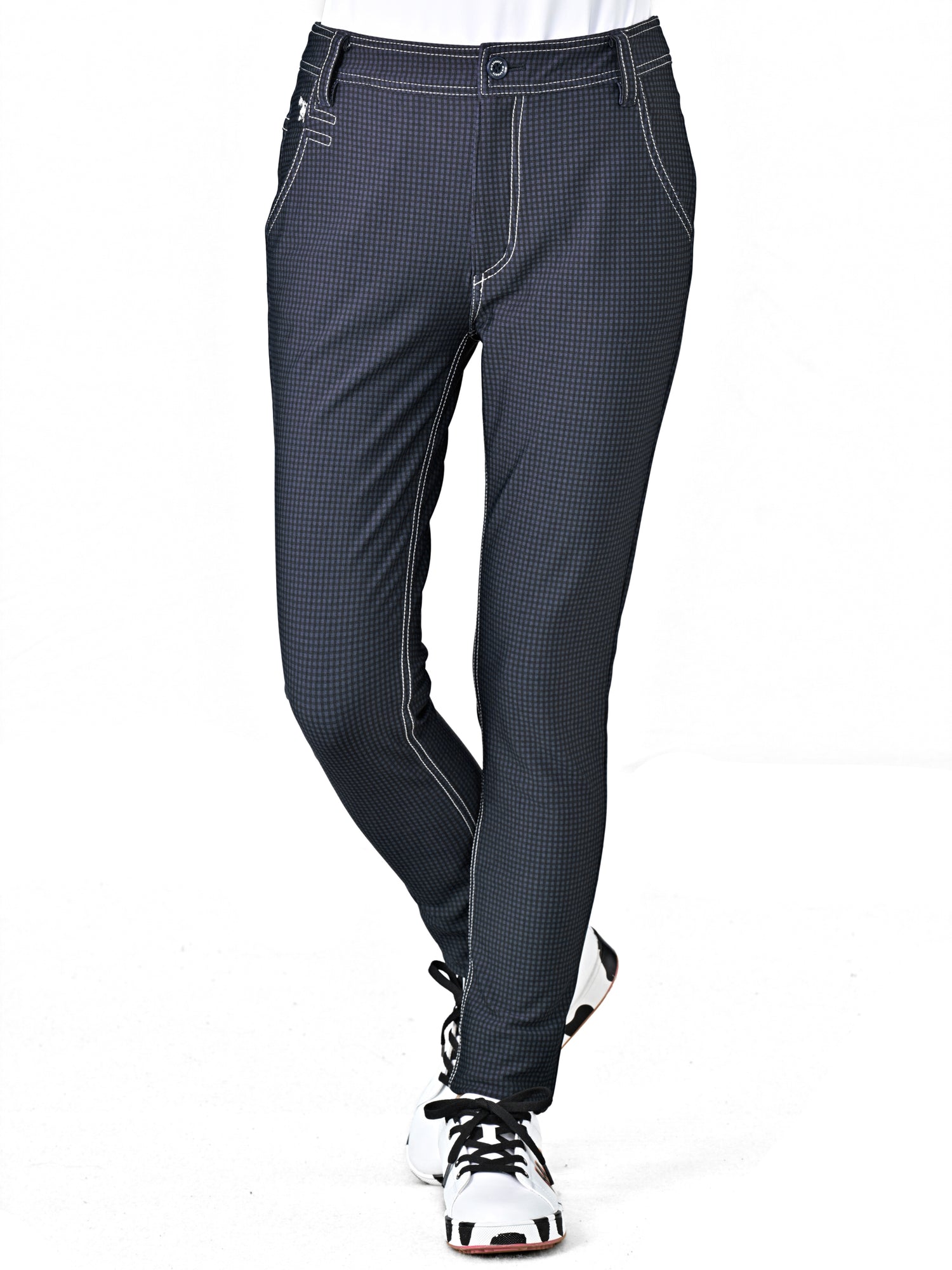 High tension check pants (701J7516)