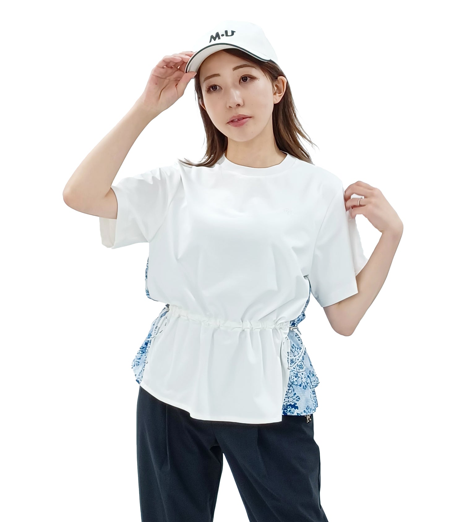 半袖ルーズフィットプルオーバー