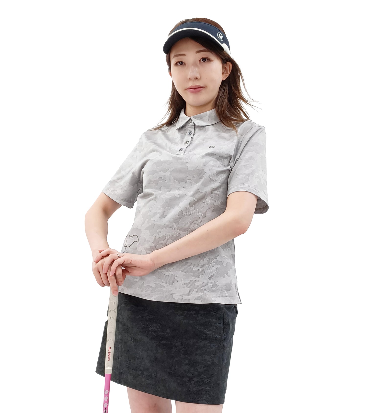 スタイリッシュカモフラ柄スカート
