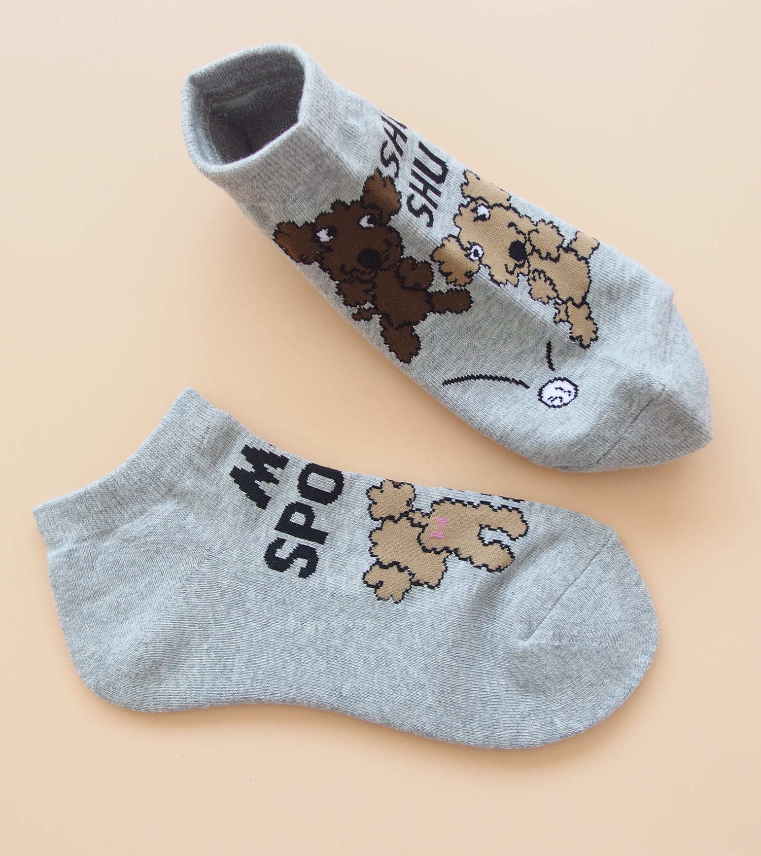 ロゴ×Shushuスニーカーソックス