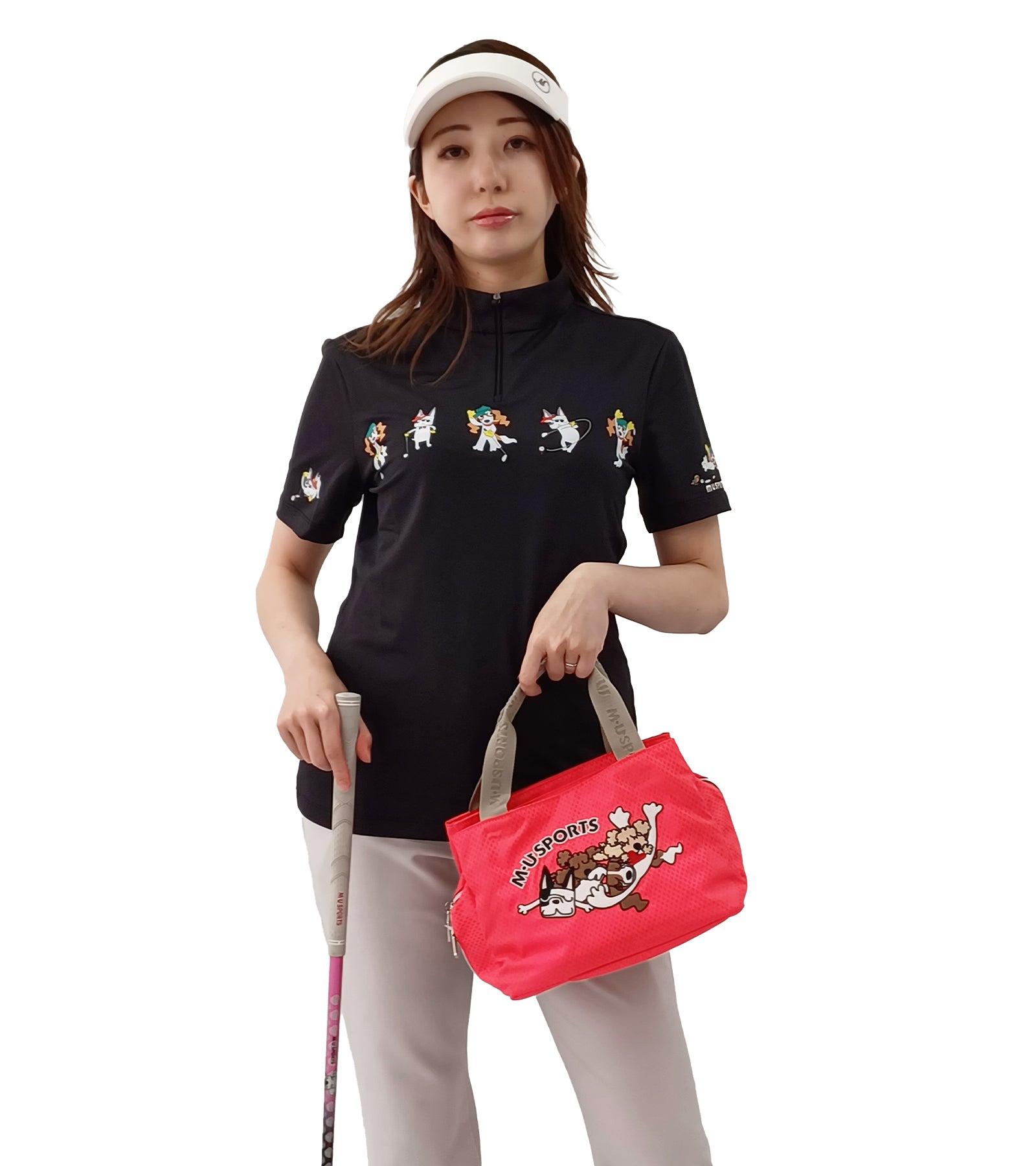 半袖キャラクタースイング柄シャツ
