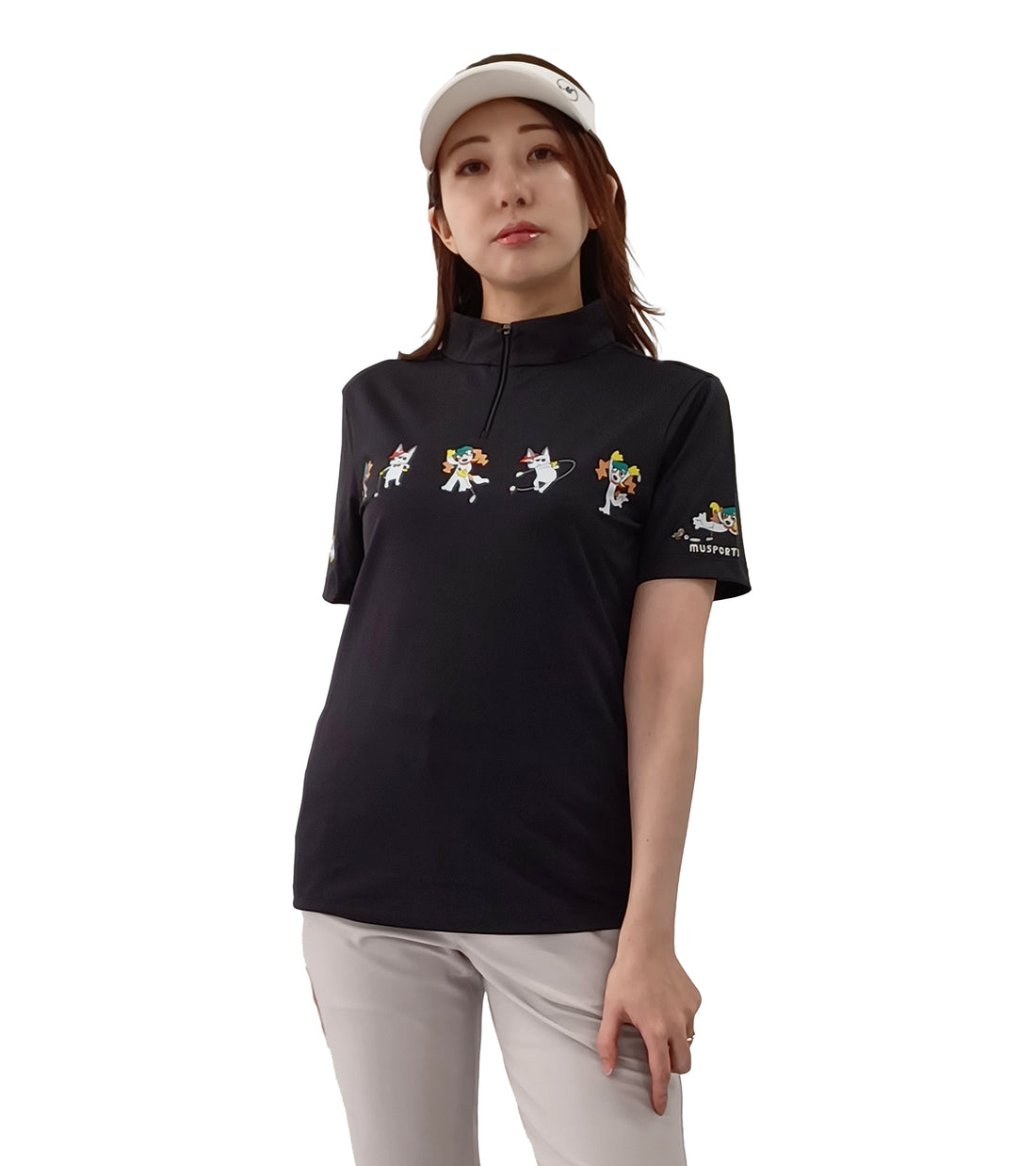 半袖キャラクタースイング柄シャツ