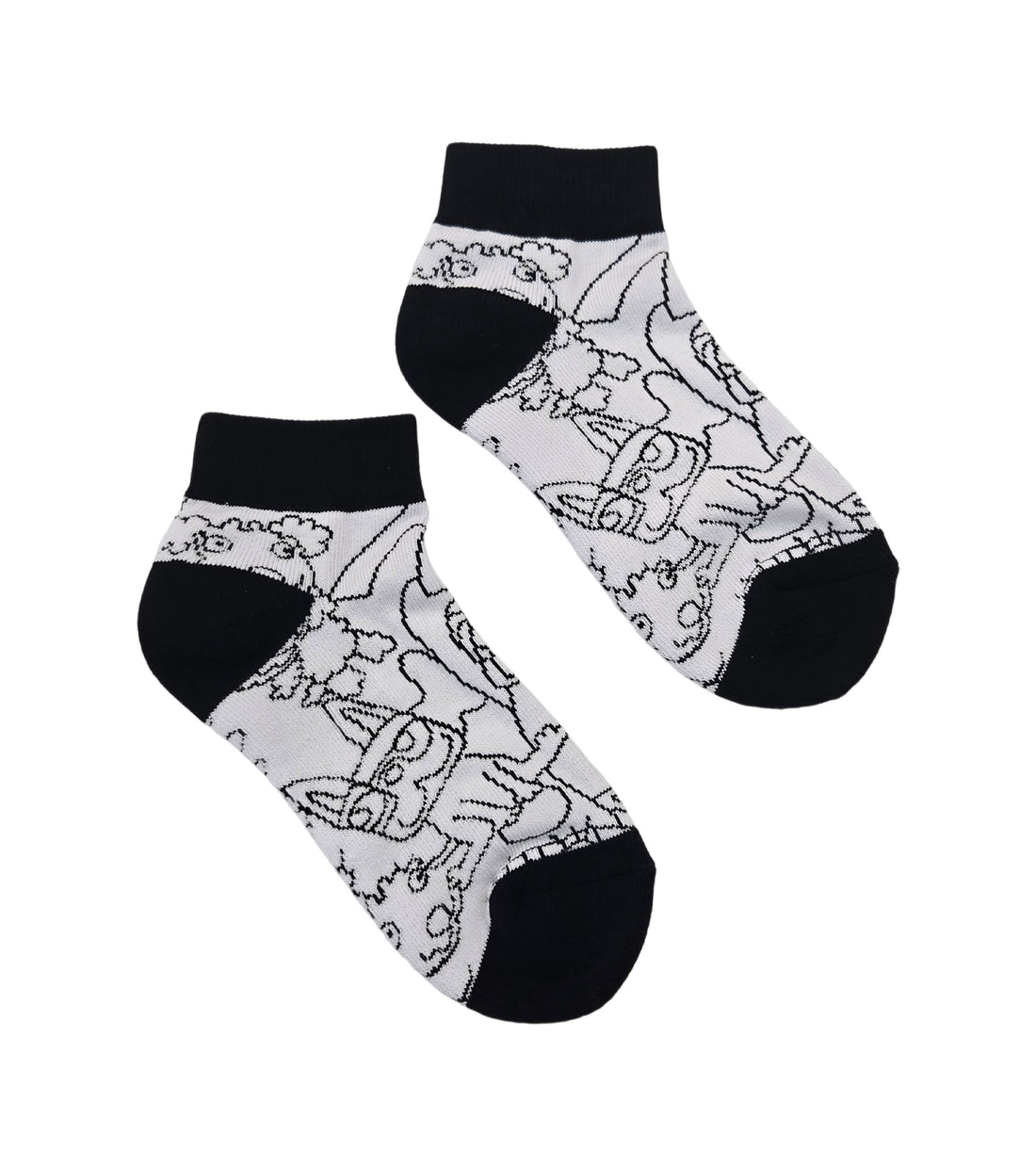 総柄ショートソックス