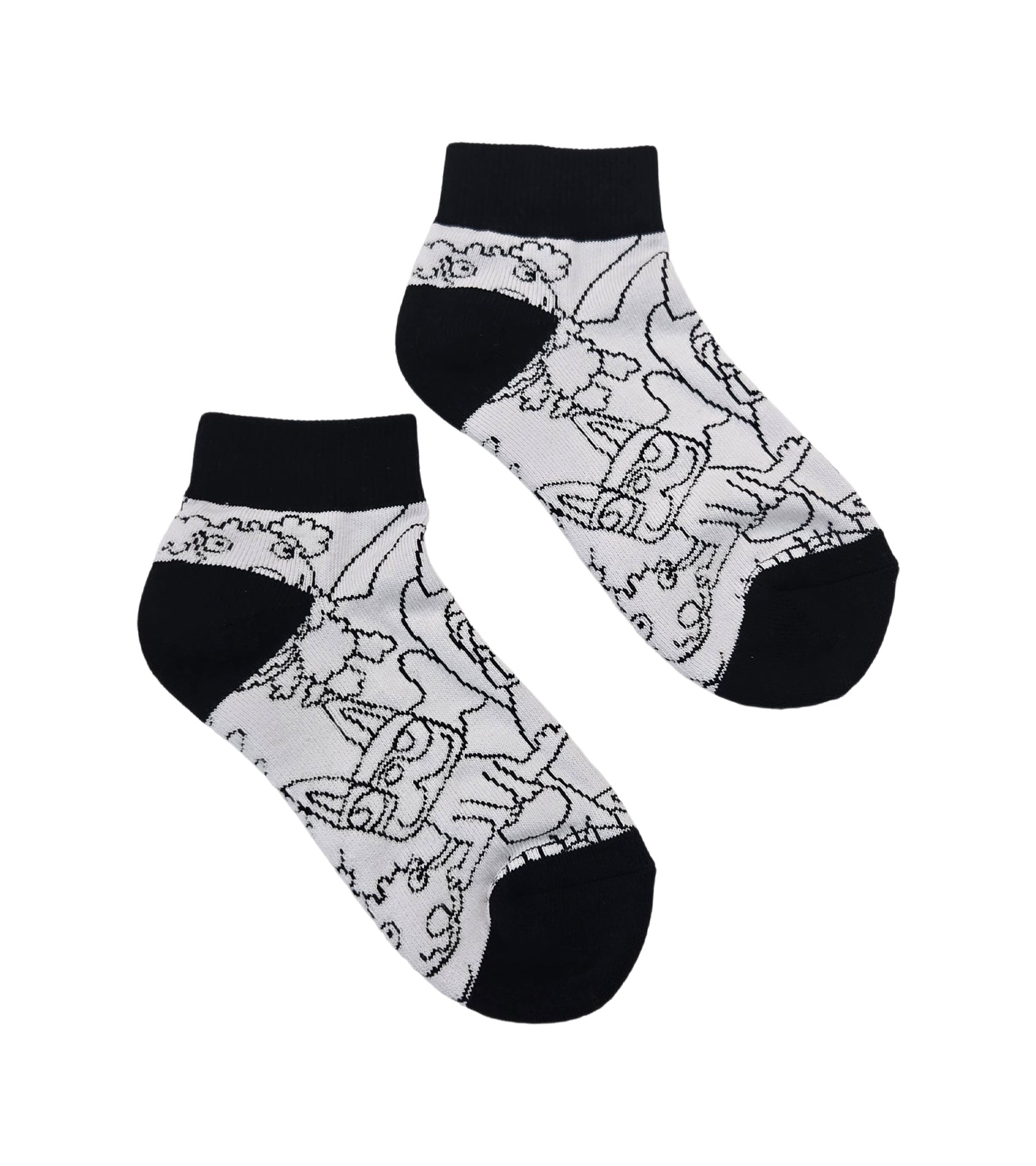 総柄ショートソックス