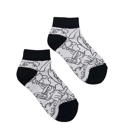 総柄ショートソックス