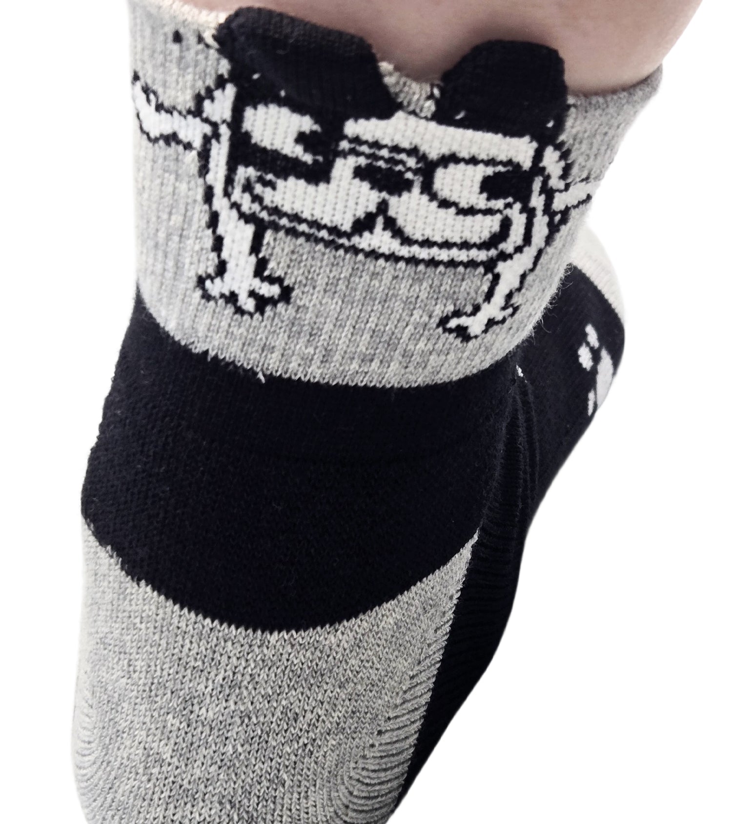 アーモ飛び出し柄ショートソックス