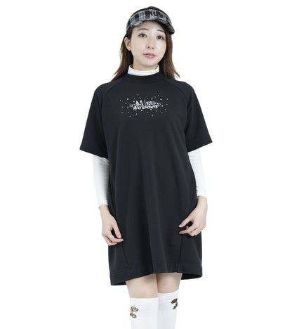 裏毛モックネックチュニック