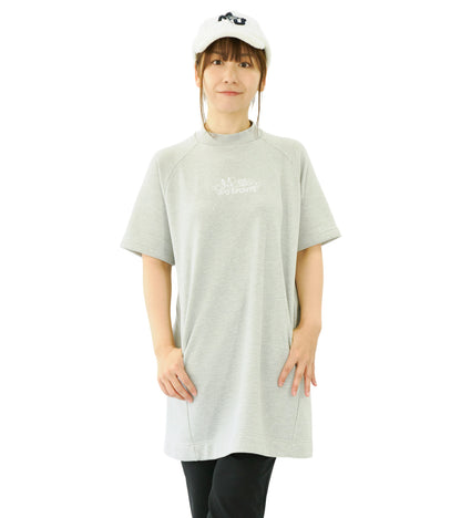 裏毛モックネックチュニック