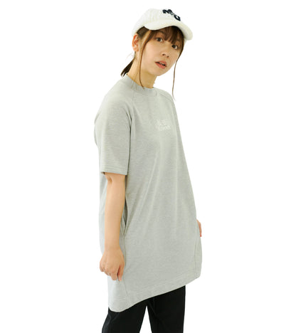 裏毛モックネックチュニック