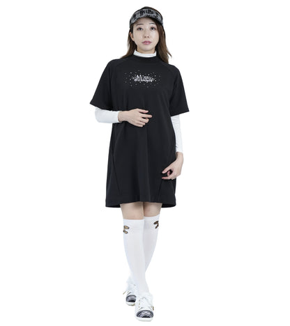 裏毛モックネックチュニック
