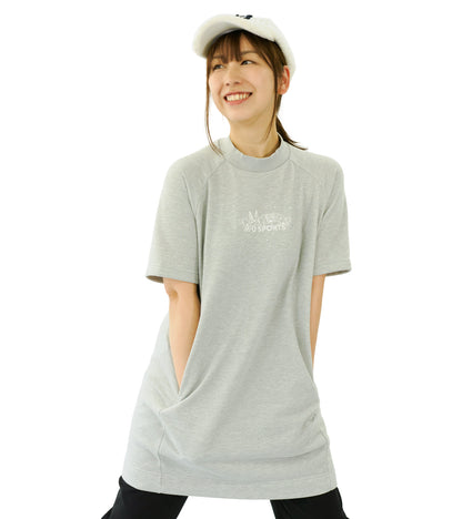 裏毛モックネックチュニック