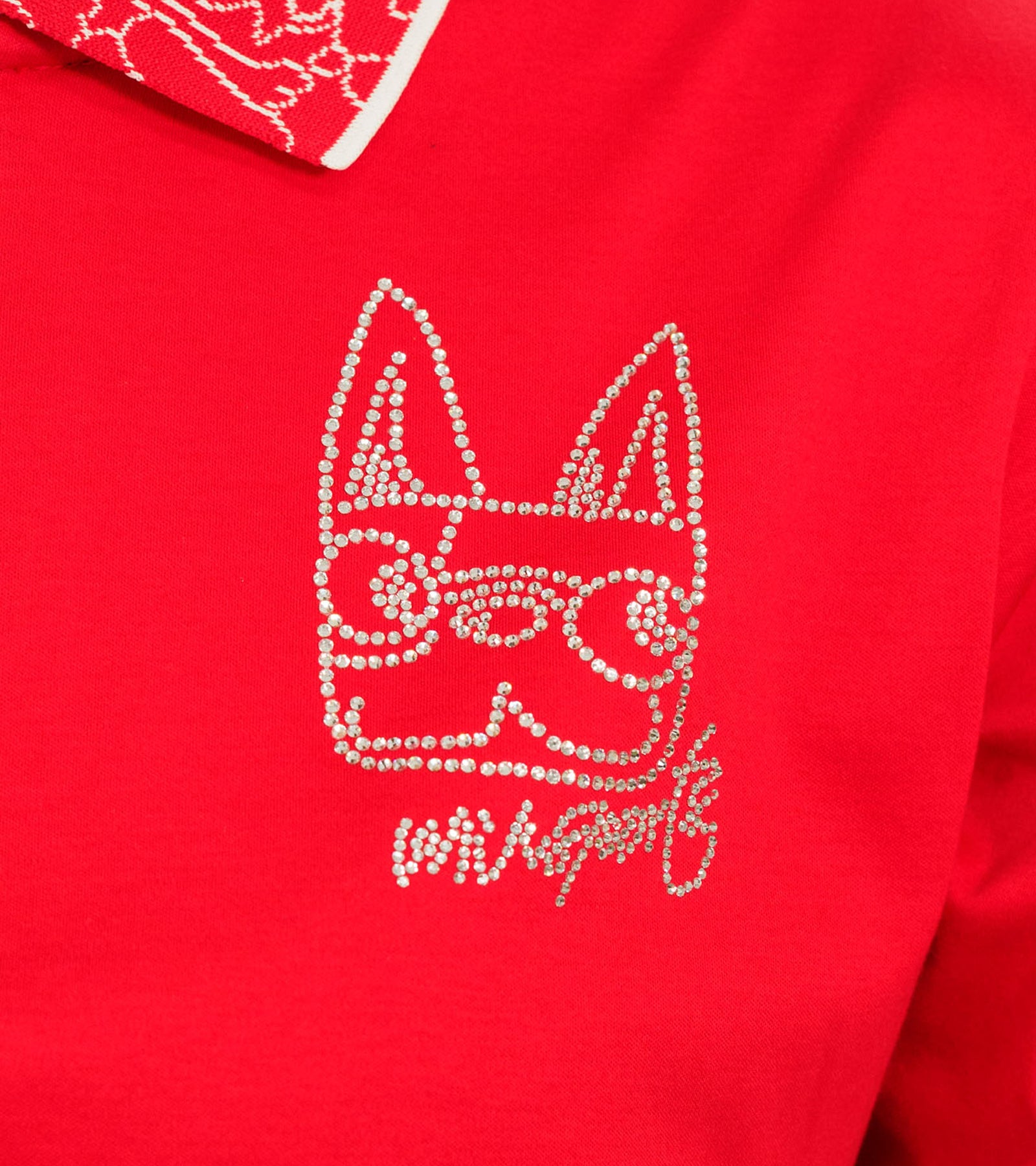 ジャガード衿ジップアップシャツ