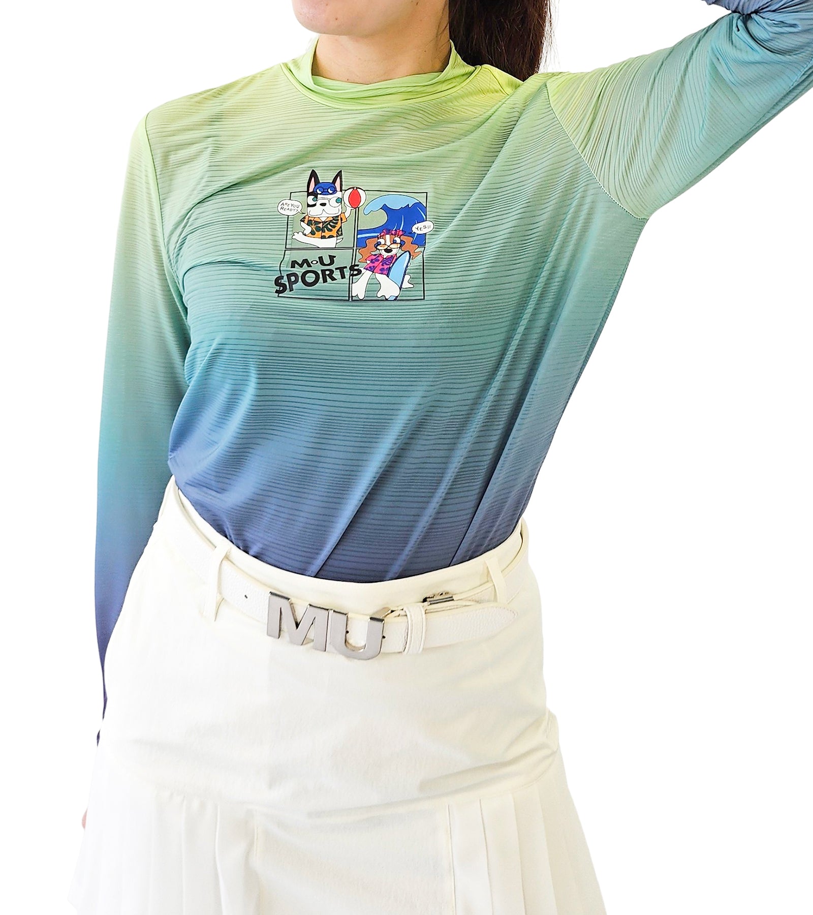 エアフィット クールストレッチ モックネックTシャツ