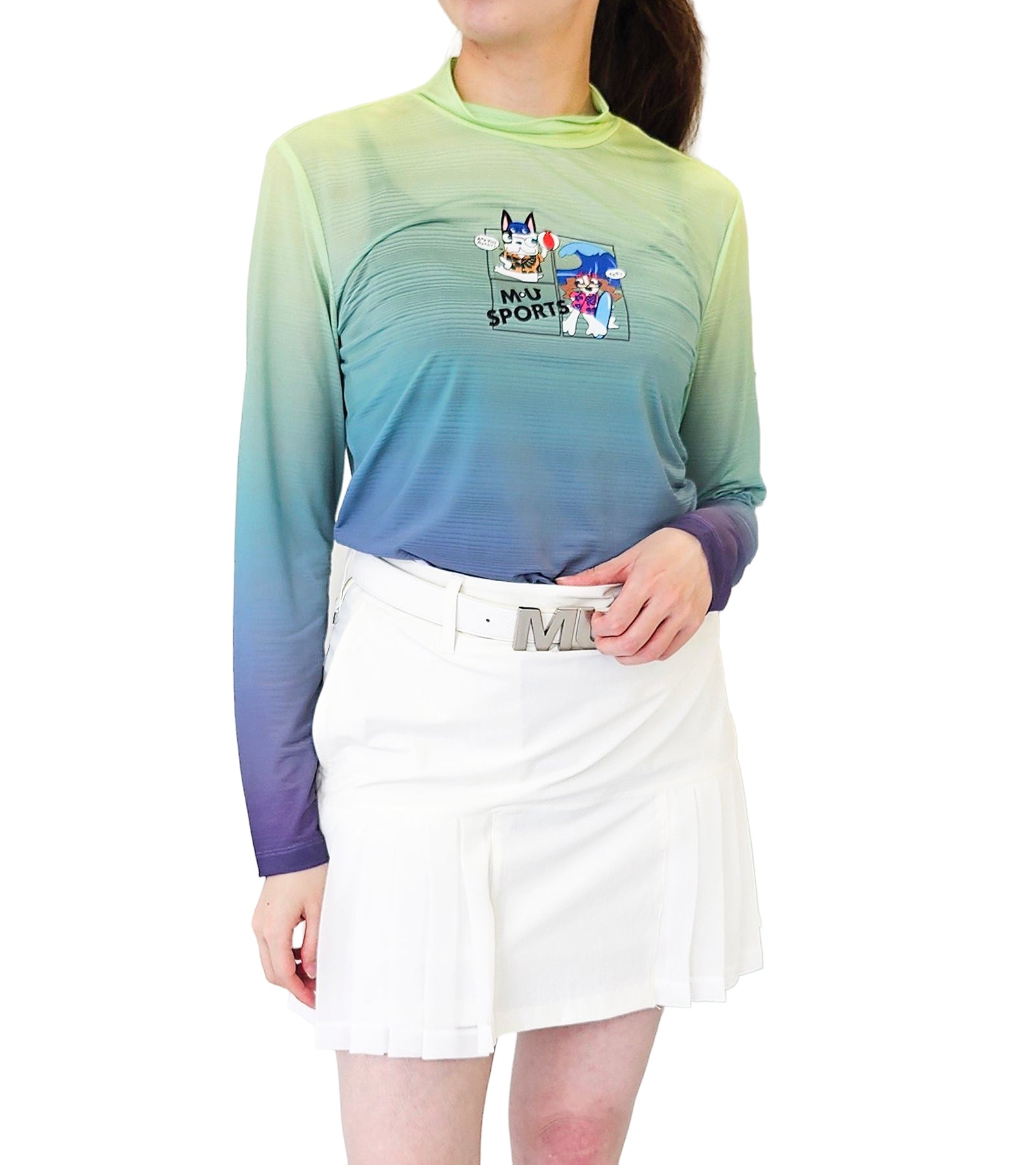 エアフィット クールストレッチ モックネックTシャツ