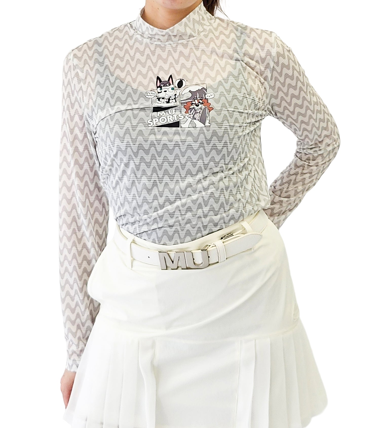 エアフィット クールストレッチ モックネックTシャツ