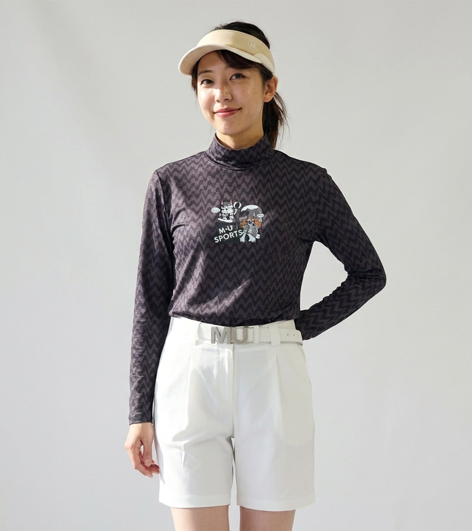 エアフィット クールストレッチ モックネックTシャツ