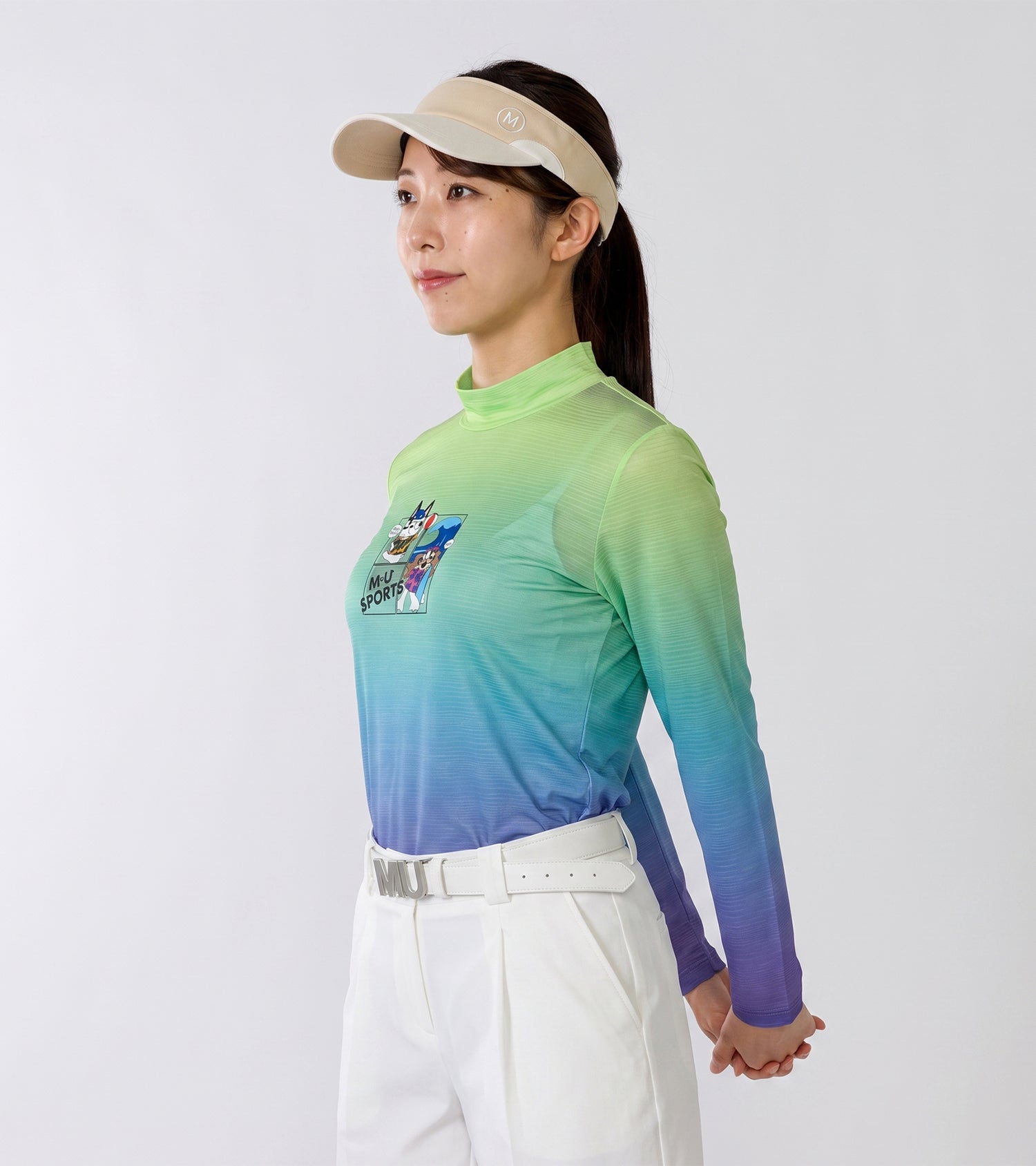エアフィット クールストレッチ モックネックTシャツ