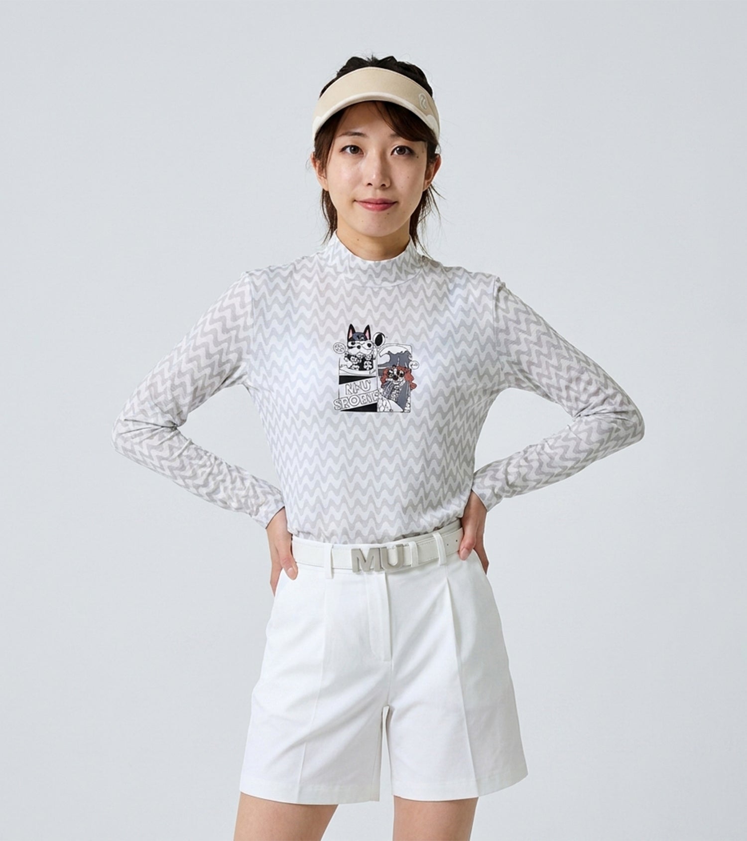 エアフィット クールストレッチ モックネックTシャツ