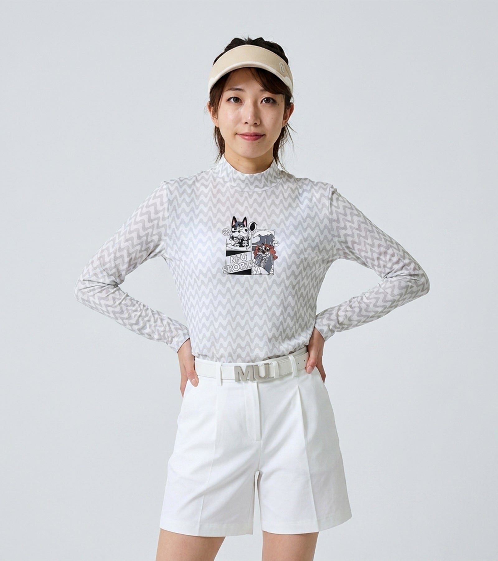 エアフィット クールストレッチ モックネックTシャツ