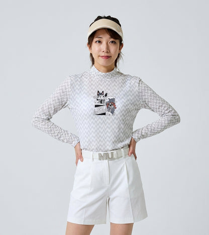 エアフィット クールストレッチ モックネックTシャツ