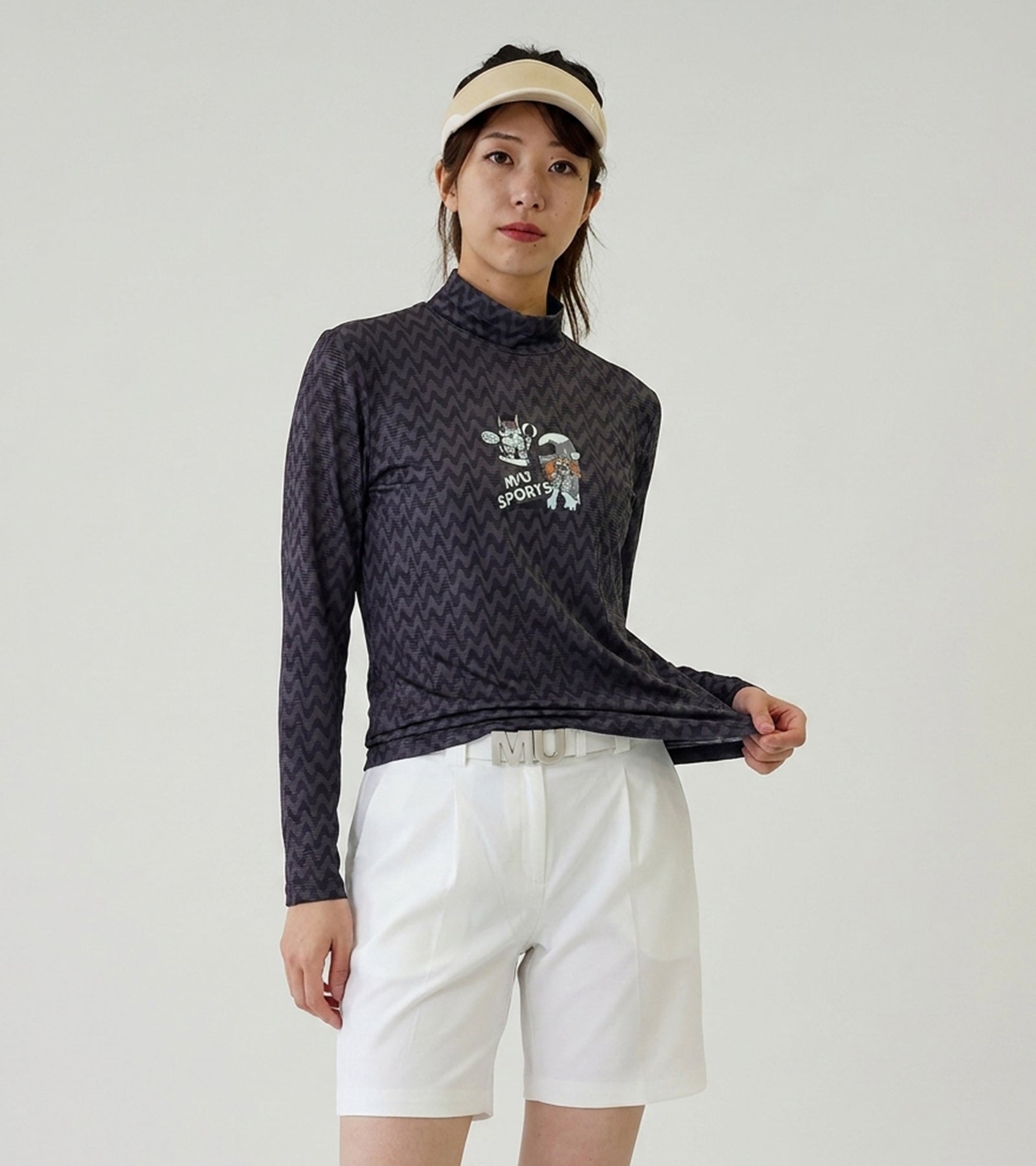 エアフィット クールストレッチ モックネックTシャツ