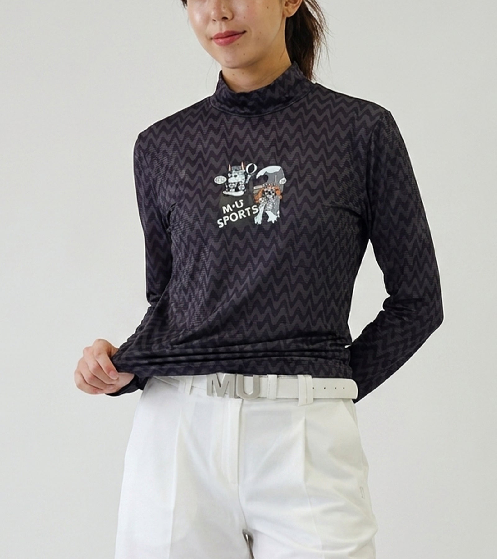 エアフィット クールストレッチ モックネックTシャツ