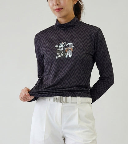 エアフィット クールストレッチ モックネックTシャツ