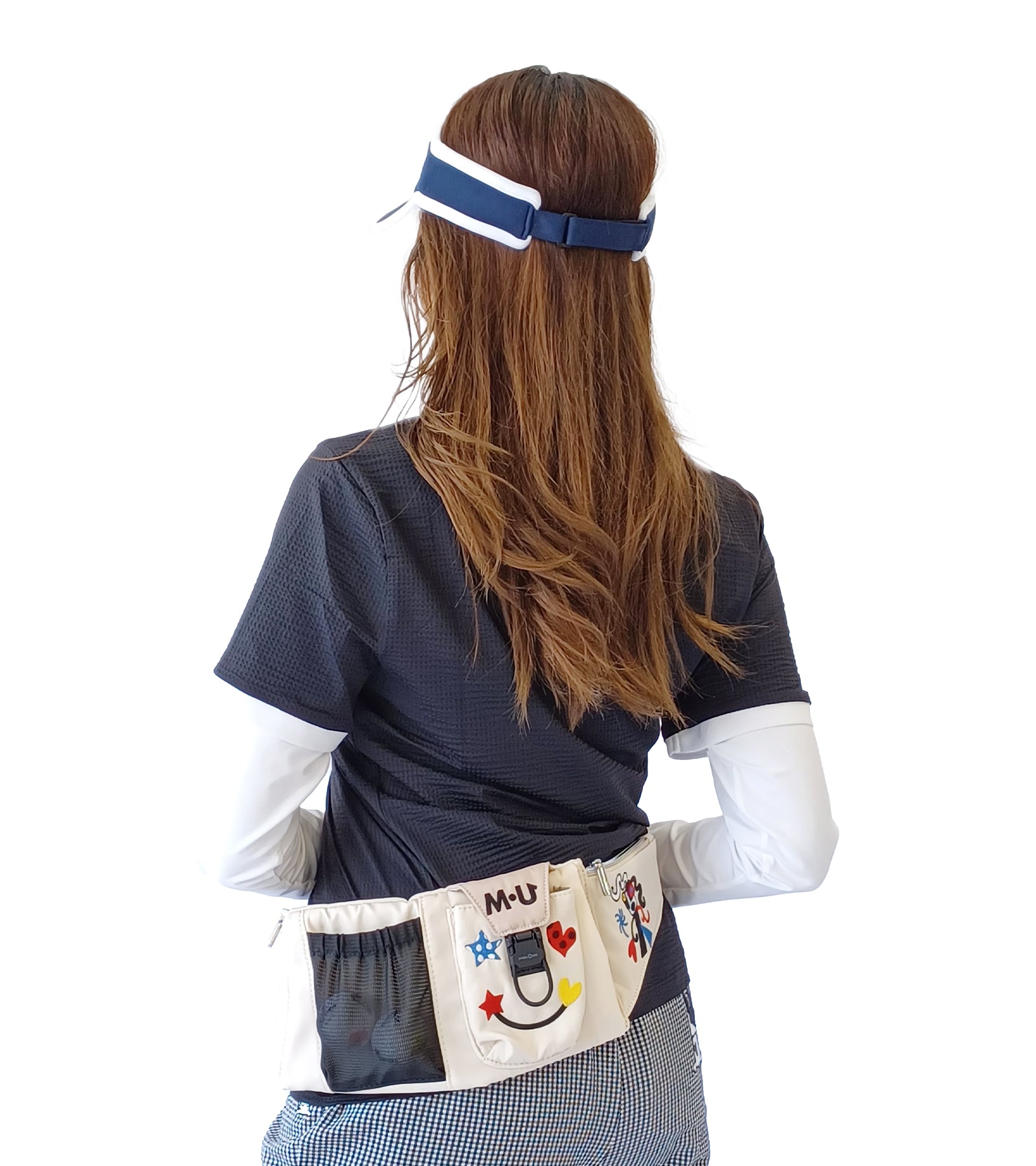 ポップアートカラフルパッチワーク刺繍多機能ウエストポーチ