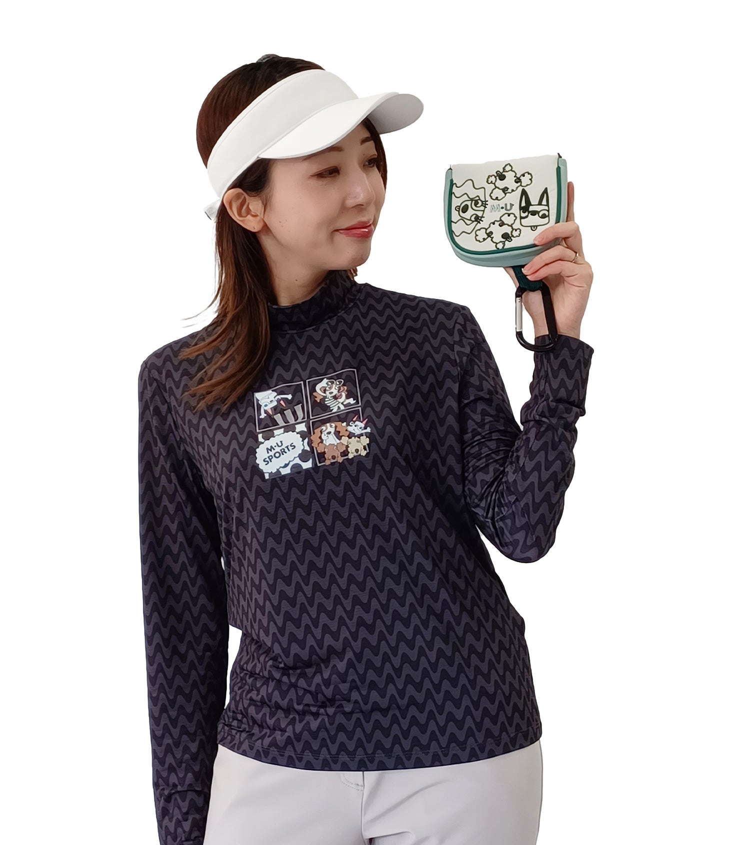 変顔キャラクター刺繍スパイダー型パターカバー