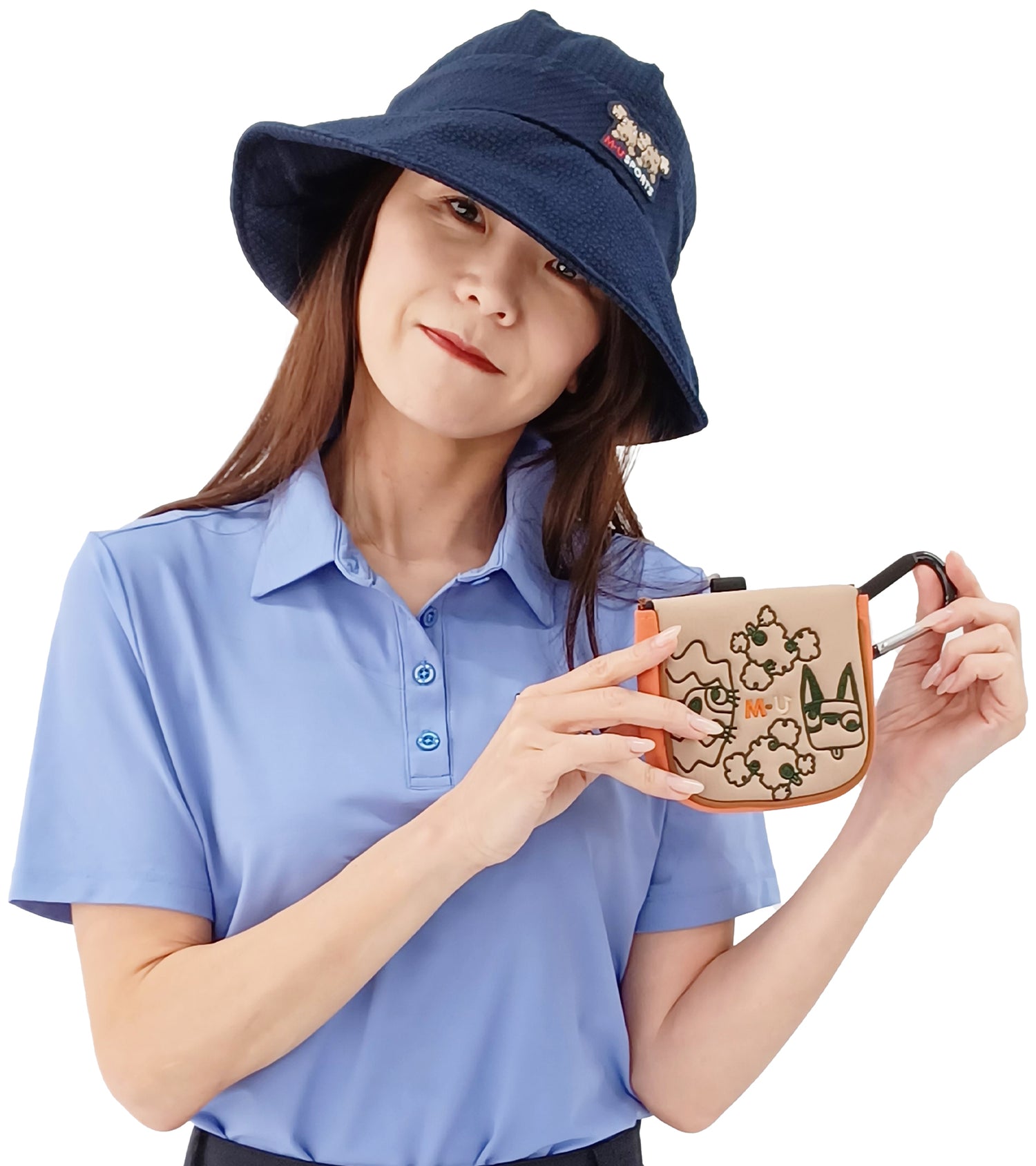 変顔キャラクター刺繍スパイダー型パターカバー