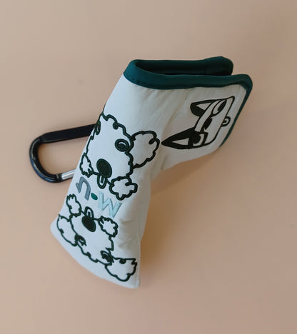 変顔キャラクター刺繍ピン型パターカバー