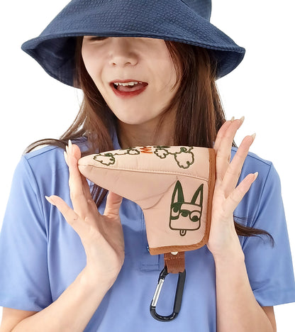 変顔キャラクター刺繍ピン型パターカバー