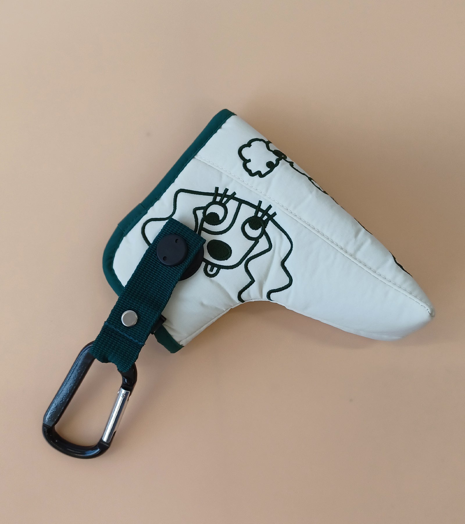 変顔キャラクター刺繍ピン型パターカバー