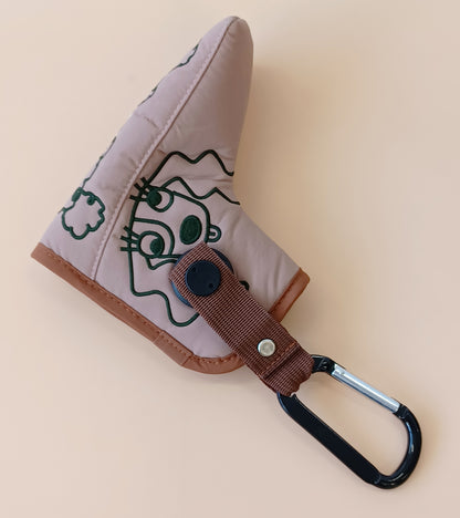 変顔キャラクター刺繍ピン型パターカバー
