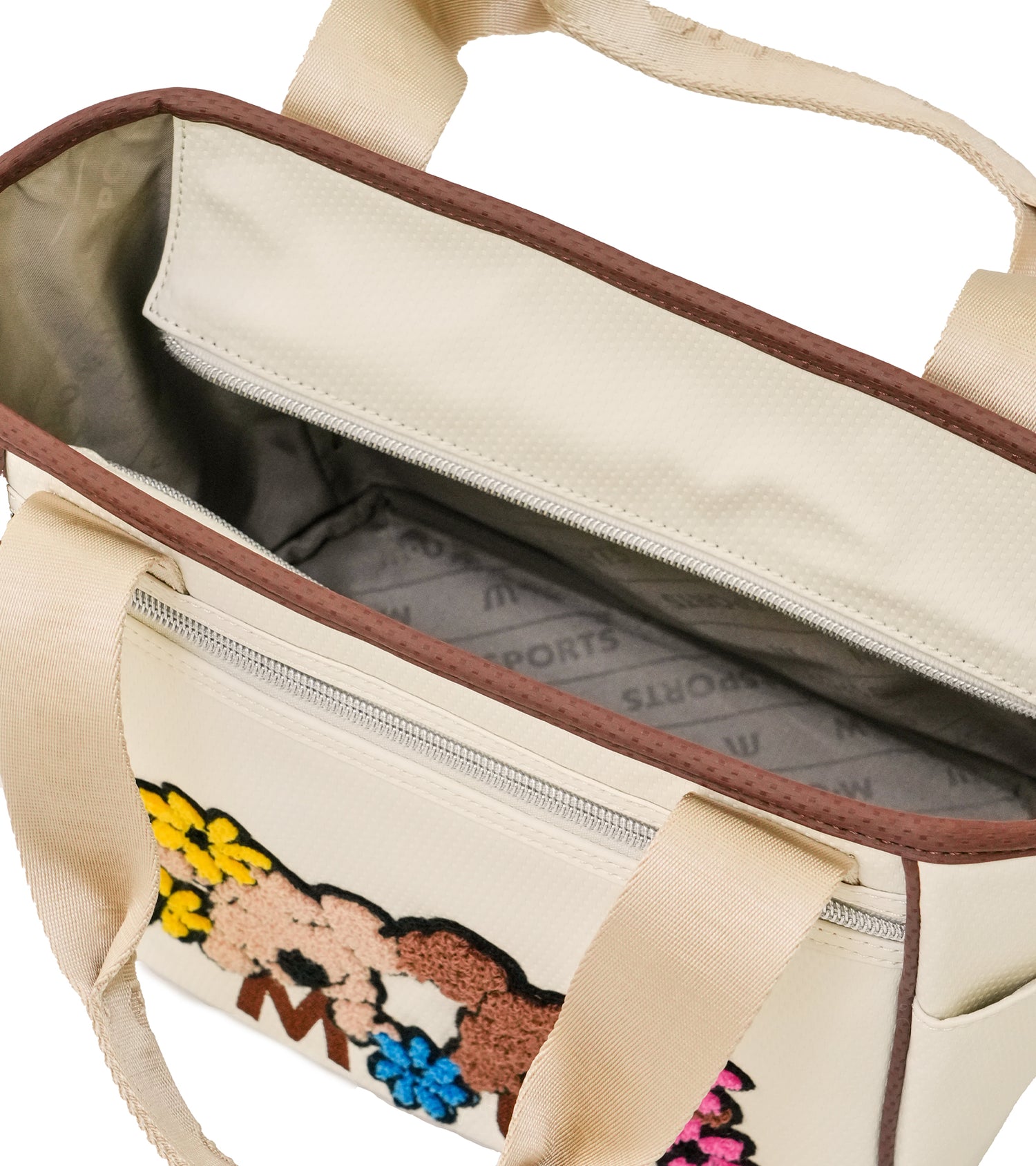 MUキャラクター立体サガラ刺繍トート型カートポーチ