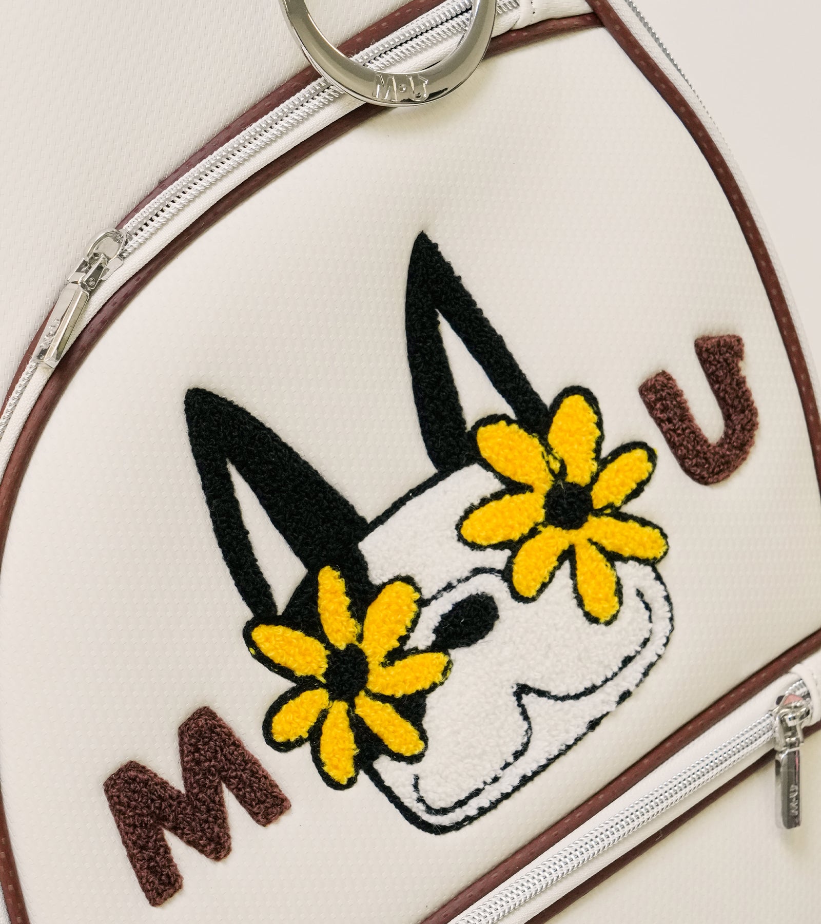 MUキャラクター立体サガラ刺繍キャディバック