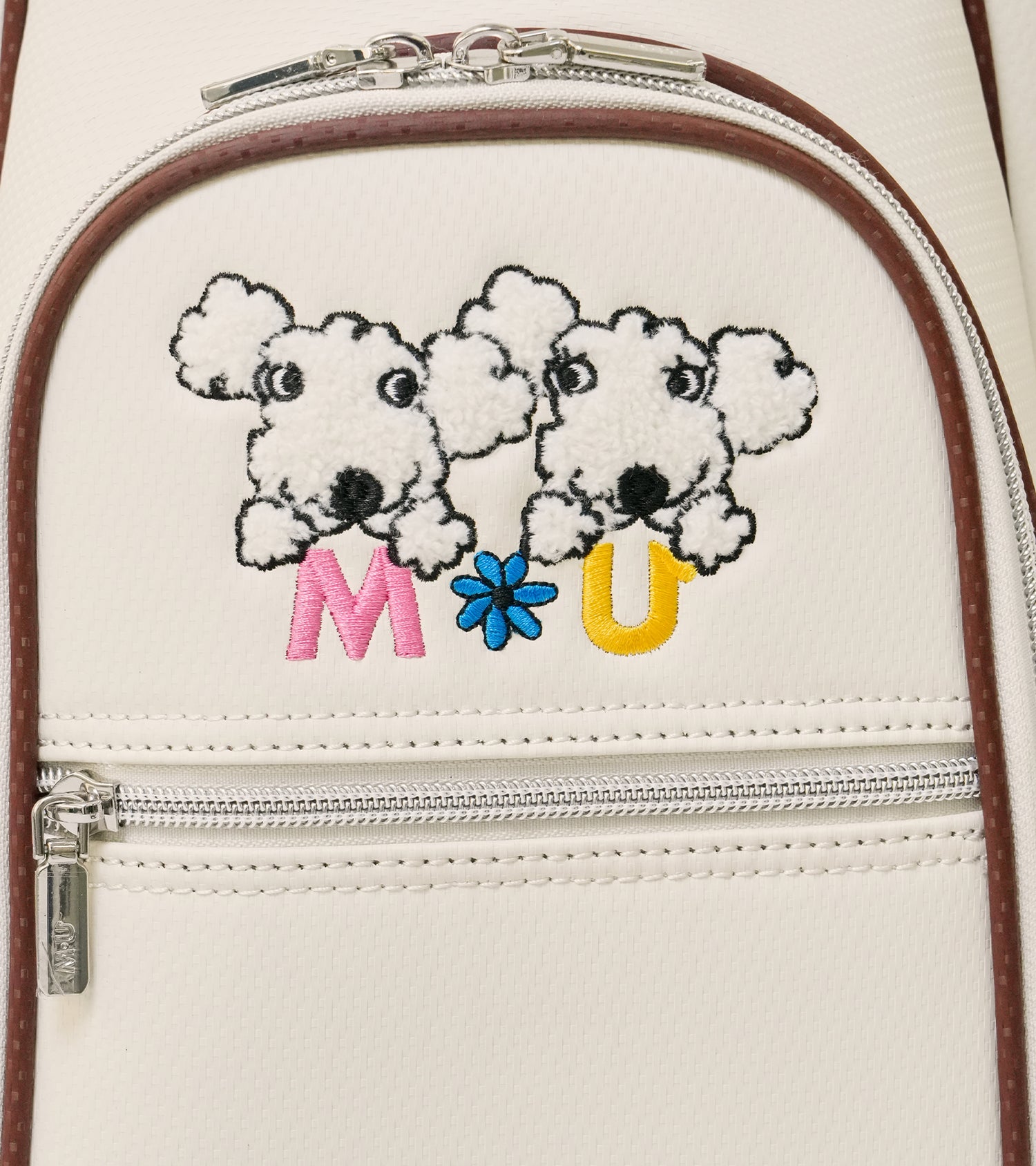 MUキャラクター立体サガラ刺繍キャディバック