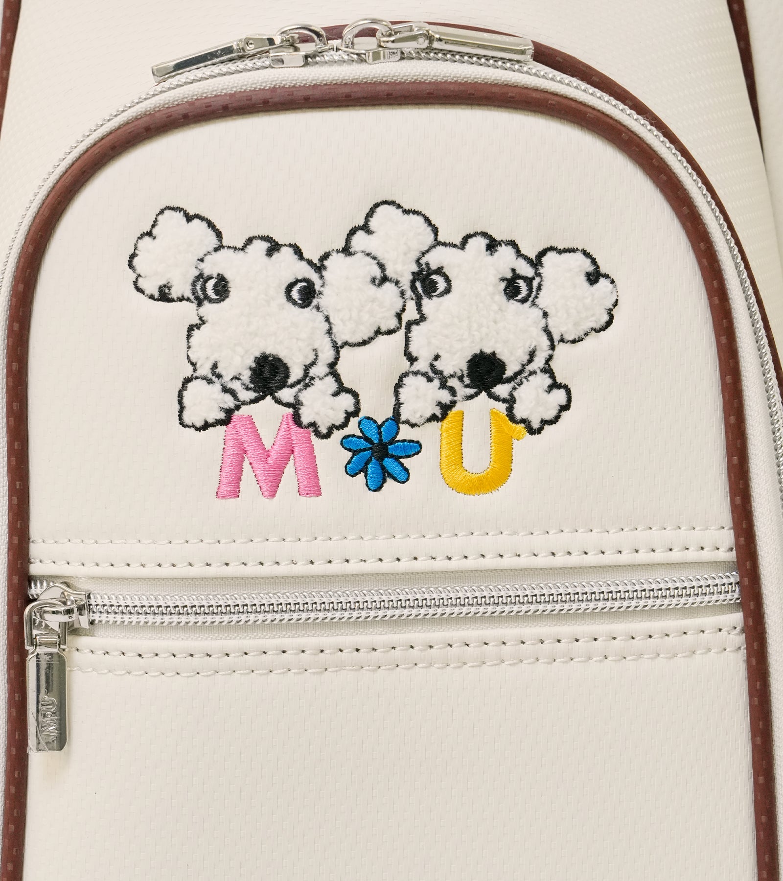 MUキャラクター立体サガラ刺繍キャディバック