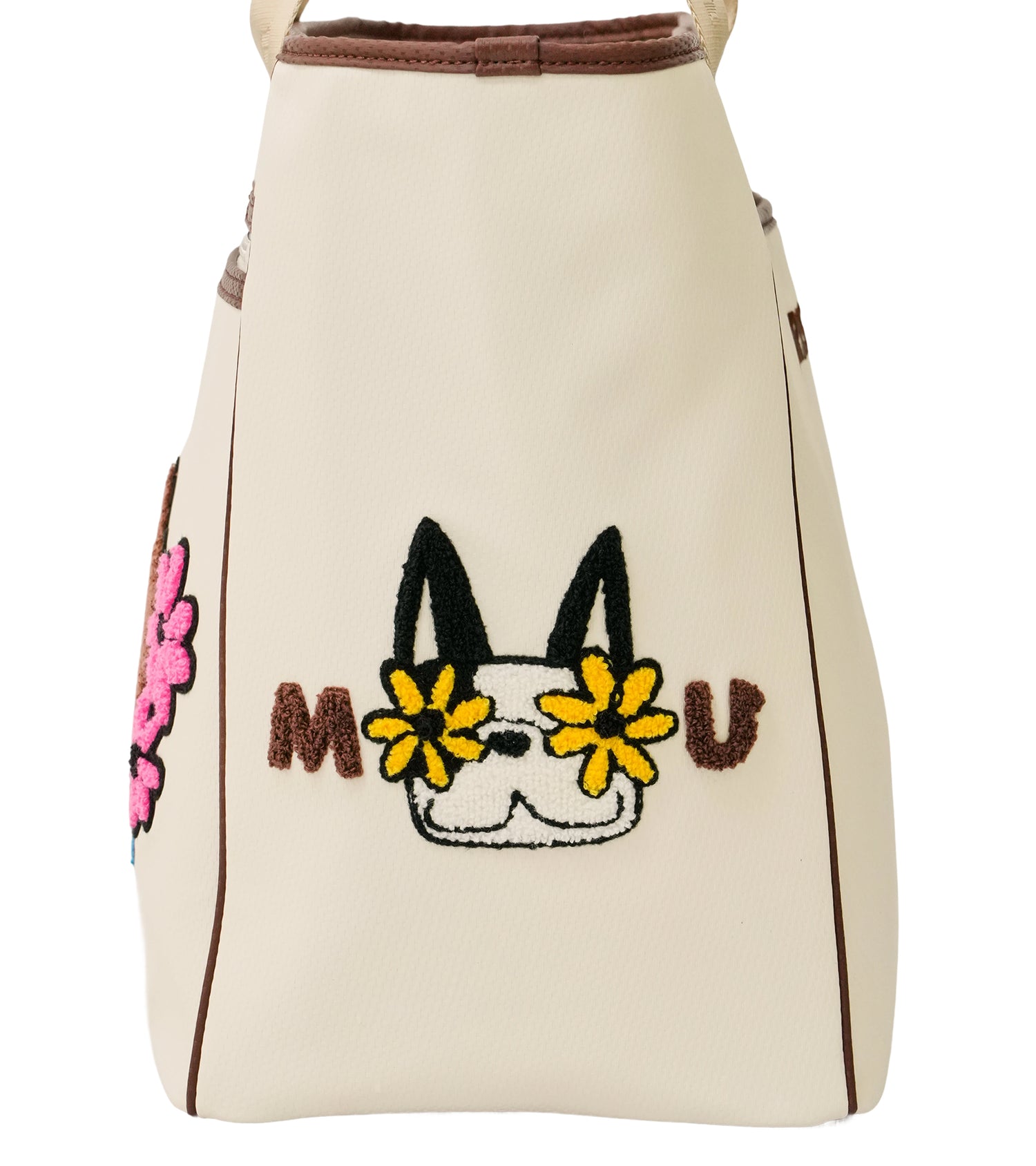 MUキャラクター立体サガラ刺繍トート型ボストンバック