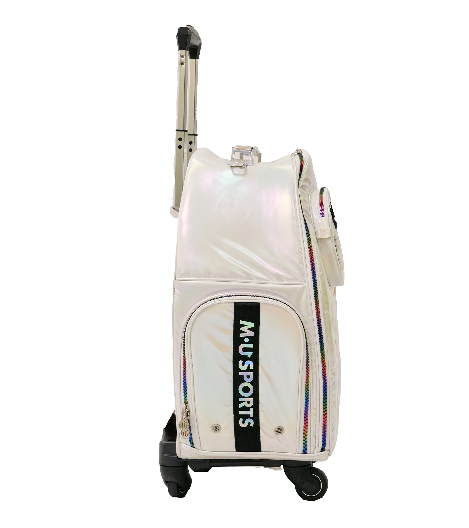 M・U SPORTS 25年秋冬新作 ホログラムオーロラキャリーバッグ ホワイト ホログラムオーロラデザインCarryBag – M・U SPORTS ONLINE SHOP