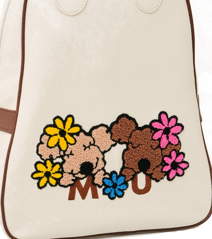 MUキャラクター立体サガラ刺繍シューズバック