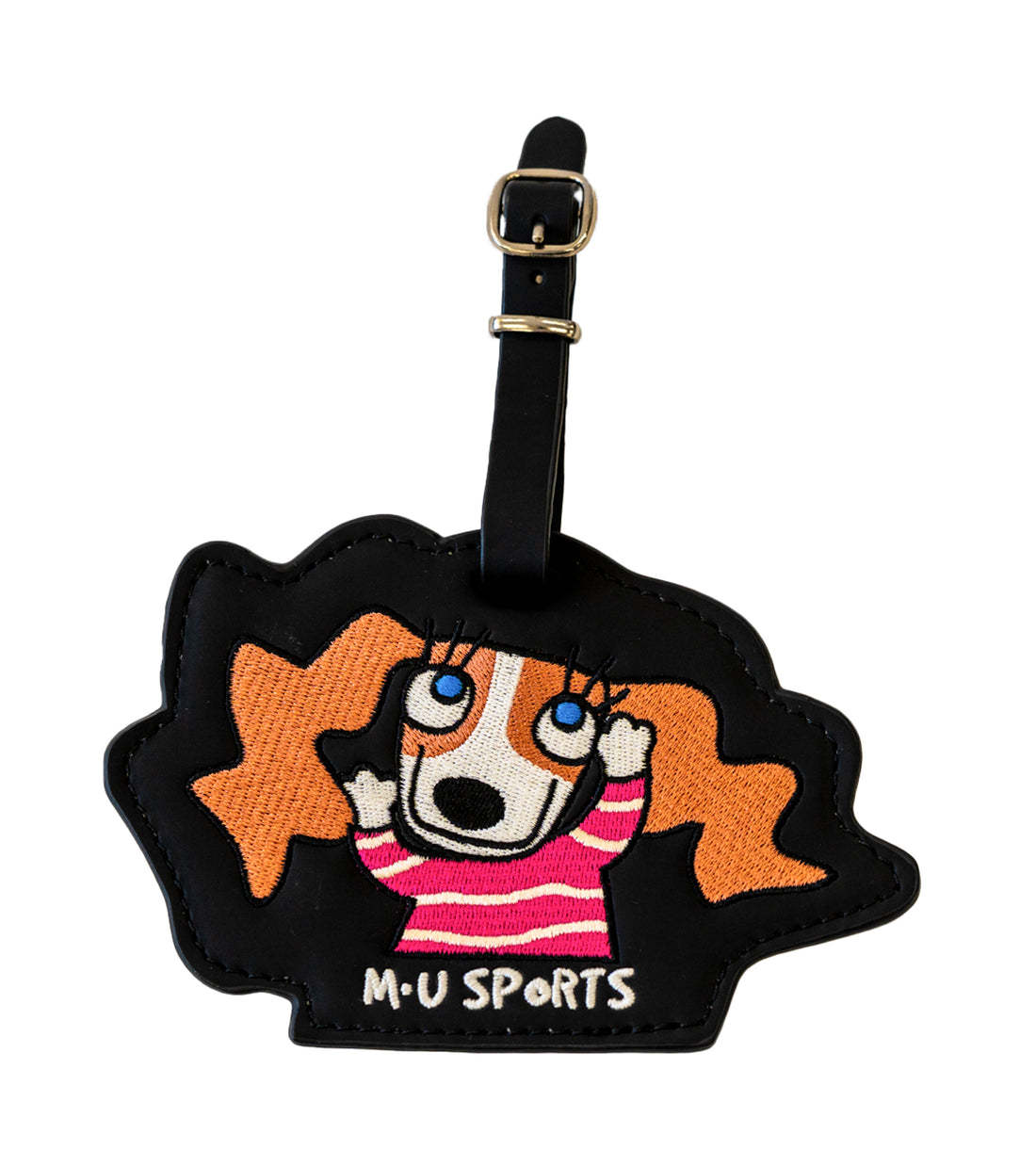 【名入れ刻印OK】M・U SPORTS 上質レザー風 キャラクターゴルフタグ