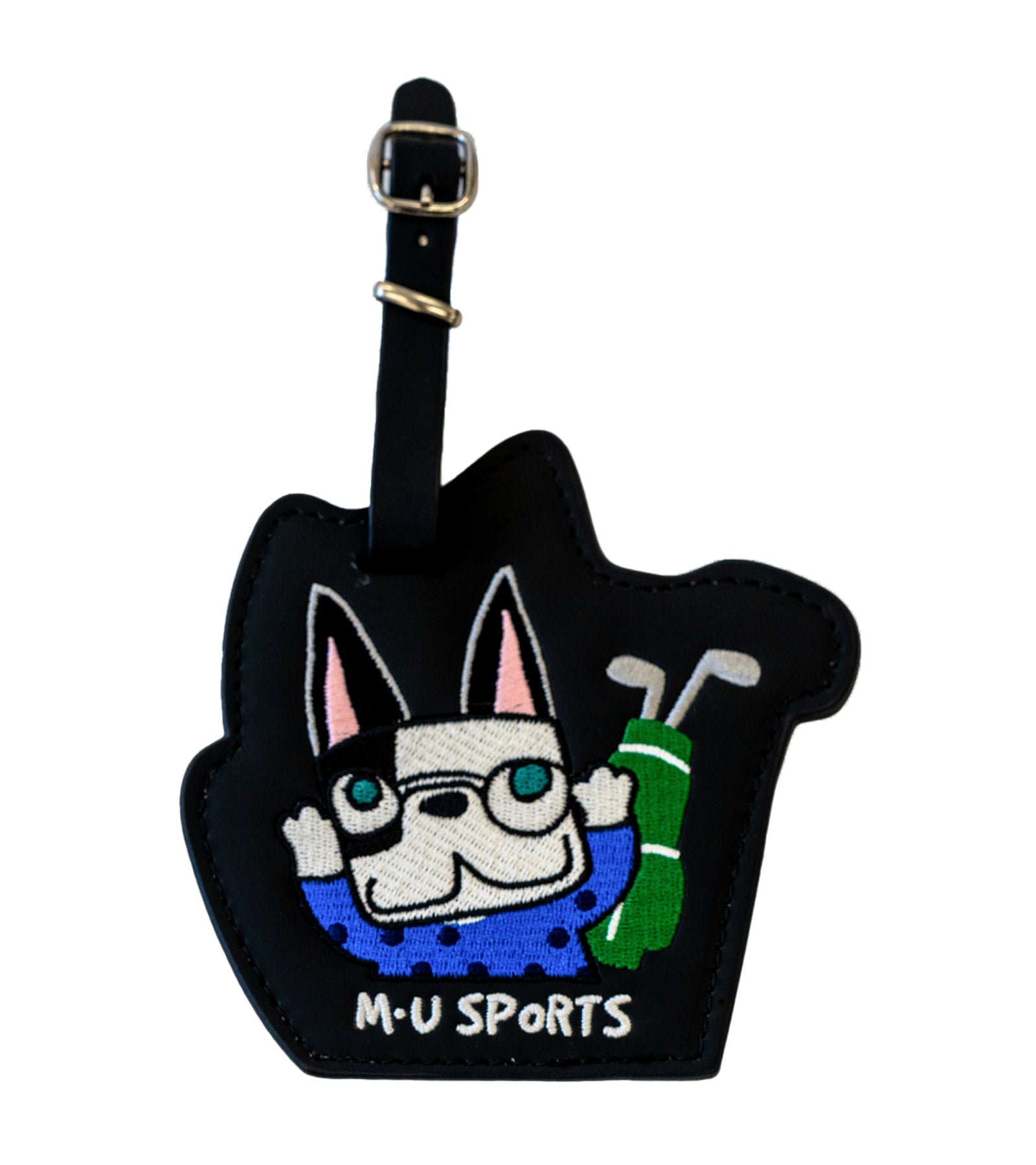 【名入れ刻印OK】M・U SPORTS 上質レザー風 キャラクターゴルフタグ